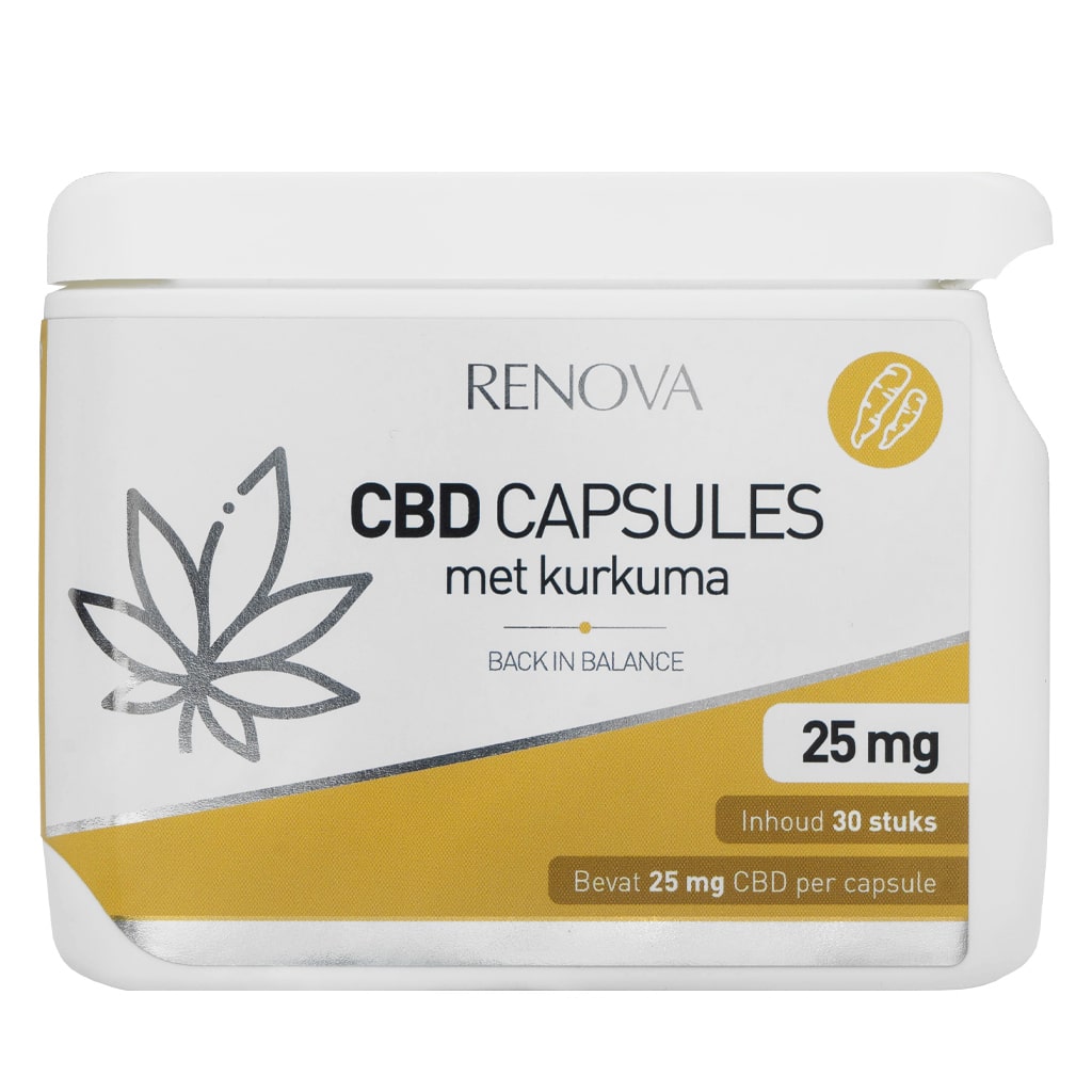 Renova - Capsules CBD con Curcuma 5% (25 mg)